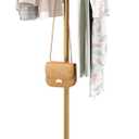 HOMEFORT Coat Rack, Freestanding Metal Coat Racks, Coat Tree Stand with 4 Hooks for Closet, Bedroom, Entryway, Living Room, Gold