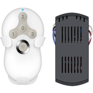 Universal Ceiling Fan Remote Control and Receiver Kit Compatible with Hunter 99122 99123 99600 99770 99813 99392,3-Speed Light Dimmer with Wall Mount Bracket