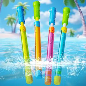 Water Gun Squirt Toys for Kids Adults- 4 Pack Water Blaster 40ft Squirt Gun for Age 3-4-5-8-12 Girls Boys, Fun Water Squirter Toy for Swimming Pool Beach Summer Outside Party Yards Games Outdoor