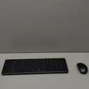 Amazon Basics 2.4GHz Wireless Keyboard and Mouse Combo Set, Quiet and Compact US Layout, Plug and Play, Unifying USB Receiver, Black