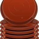 6 Pack of 18 inch Plant Saucer (16 Inch Base), Plant Saucer 18 Inch Round, Plant Trays for Pots, Plant Drip Tray, Plant Pot Saucers, Pot Saucer 18", Plant Saucers for Indoors (18", Terracotta)