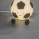 YISUN Soccer Night Light for Boys Light Up Football Lamp Dimmable Rechargeable Silicone Night Light Home Decor Birthday Christmas Gifts for Kids