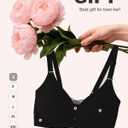 COOL CUTE Jelly Bras for Women No Underwire Sexy V-Neck Mesh Comfy Wireless Bralettes Seamless Everyday Tshirt Bra (Beige, S)