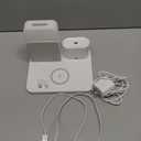 Alarm Clock Charging Station for Bedrooms, 7 in 1 Wireless Charging Station, Magnetic Charger with Night Light Bedside Clock for iPhone 17 16 15 14 13 12 Pro Max, Apple Watch, AirPods (White)