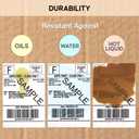SL450 4x6 Shipping Label in 1 Roll (450 Pages per roll) Support Arkscan Label Printers, Compatible w/Zebra LP2844, Zp-450, Zp-500, Zp-505 and Other Brands, It's Designed for Direct Thermal, White.