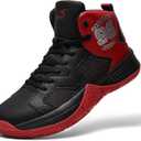 ASHION Unisex Kids Basketball Shoes Air Boys Girls High Top Sneakers Breathable Outdoor Cushioning Athletic Shoes