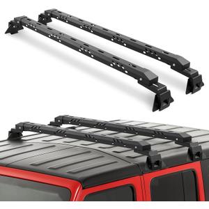 Max Loading 420-POUND Heavy Duty Roof Rack Cross Bars Fit for Jeep Wrangler JL JK Gladiator JT 2007-2024,(2 & 4 Door) Steel Crossbars Rooftop Cargo Bag Kayak Bike Carrier