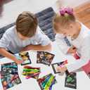 24 Pack Valentines Day Gifts for Kids,Invisible Ink Pen with UV Light and Space Astronaut Valentines Cards Bulk Spy Pen for Kids Boys Girls Classroom Exchange Prizes Party Favors Toys