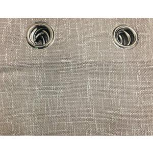 Ikiriska Extra Long Luxury Solid Linen Curtain with Grommet top Custom Made 12-24 ft 2 Story (Grey, 50Wx156L)