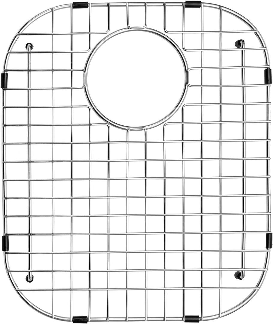 Serene Valley Sink Bottom Grid 13-11/16" X 16-5/8", Rear Drain with Corner Radius 3-1/2", Sink Protector NDG1416R