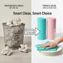 Premium Reusable Dish Cloths Towels Super Absorbent-Sustainable Cleaning Microfiber Rolls Wipes Large for Kitchen-Optimized-Home- Cars- Glasses -bathrooms- Electronics (Blue) 50 Pack