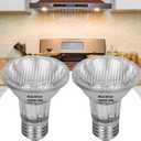 PAR20 Flood 39W 120V 480 Lumens- 2 Pack PAR20 Flood Light Bulbs 2800K Warm White, PAR 20 Dimmable with E26 Base, Long Lasting 39W PAR 20 Bulb for Recessed Lighting & Hood Range Light Bulbs