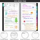 6 x 2026 Planner, Weekly  Monthly Planner 2026, Jan 2026  Dec 2026, 4.3" x 6.89", Flexible Cover, 12 Monthly Tabs, Thick Paper, Spiral Wirebound, Inner Pocket, Black