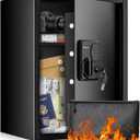 Bonsaii 1.8 Cubic Feet Security Home Safe with Digital Keypad & Fireproof Bag, Fire-Resistant Security Box for Jewelry, Cash, Guns | Fireproof Document Safe (14.2"x12.99"x19.7") (1.8 cu.ft. (Fireproof))