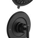 Replacement for Moen Shower Faucet Trim Kit, 9-Setting High Pressure Rain Showerhead, Shower Handle& Tub Spout, (Valve& Catridge Not Inclued), Matte Black
