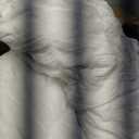 CozyLux Queen Comforter Set White Seersucker 7 Pieces Bed in a Bag Queen Comforter Set with Sheets, Luxury Soft Bedding Set with Down Alternative Comforter, Sheets, Pillowcases & Shams for All Seasons