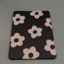 Lornpa Case for iPad 9th/ 8th/ 7th Generation 10.2 inch 2021/2020/ 2019, Protective Case with Pencil Holder, Auto Wake/Sleep Trifold Smart Stand Cover for iPad 9th/8th/7th gen, Black Flowers