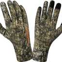 BASSDASH Mens Camo Hunting Gloves UPF 50+ Lightweight Touchscreen Gloves for Warm Weather Fishing Hiking Outdoor Activities
