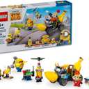 LEGO Despicable Me 4 Minions and Banana Car Toy Gift for Kids, Fun Illuminations Despicable Me Toy Playset, Creative Building Minions Toy for Boys and Girls Aged 6 and Up, 75580