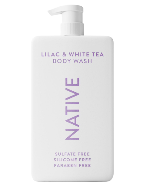 Native Sulfate Free Body Wash Contains Naturally Derived Ingredients | for Women & Men| Lilac & White Tea, 36 oz