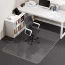 Office Chair Mat for Carpet, 36" x 48" Clear Desk Chair Mat with Lip, Heavy Duty Plastic Floor Protector for Low Pile Carpet, Smooth Easy Glide Under Desk for Office or Home