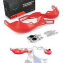 JFG RACING Dirt Bike Hand Guards,7/8" and 1 1/8" Handlebar Motorcycle Handguards Accessories Universal for CRF CR XR 110 150 250 300 450 Dirt Pit Bike ATV Electric Dirtbike Motocross Enduro-Red