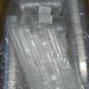 100 Pack 16oz Clear Plastic Cups with Lids and Straws, Leak-Proof Disposable Iced Coffee Cups, BPA-Free Recyclable PET To-Go Cups for Smoothies & Cold Drinks