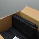 Dog Stairs with Storage, 4-Step Wider Sturdy Dog Steps for Small/Medium/Large Dogs and Older Cats, Folding Doggie Ramp for Bed/Couch/Car Hold Up to 180 lbs (22" H, Black)