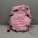 45L Tactical Assault Backpack 3 day assault pack with Molle Waterproof backpack Rucksack for Tactical Backpacks (Pink coral)