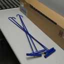 Zonon 4 Pack 31" Blue Fifth Wheel Puller 5th Wheel Pin Puller for Semi Truck Cotter Spring Pulling Tool Solid Steel Dock Hooks Portable Type Lifting J Hook for Pulling Storm Drain Manhole Covers