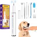 Dog Plaque and Tartar Remover - Electric Plaque Remover for Teeth with 5 Modes, LED Light, Safe Tooth Cleaner Dog Teeth Cleaning Kit Dental Care Tool for Pets