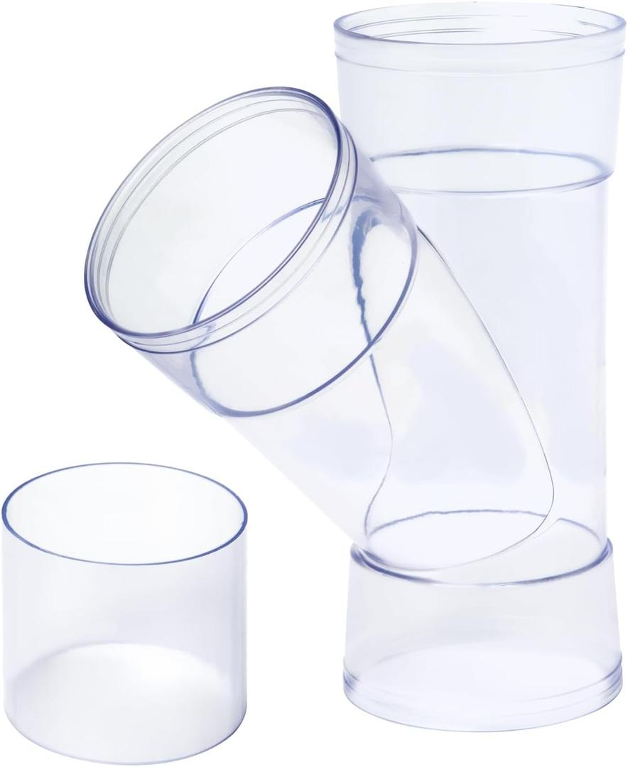 POWERTEC 70308 4 Inch ID Y Fitting for 4 Inch OD Dust Collection Pipes, Adapters and Fittings with Splice for 4" ID Dust Collection Hose Connector, 1 pack