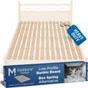Meliusly SlatSure King Size Bunkie Board Heavy Duty Vertical Bed Slats & Foldable Wooden Support Board for Sagging Mattress or Platform Bed Frame, Box Spring Alternative and Replacement