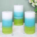 Mint Scented Pillar Candles - 3x6 inch Aromatherapy Candles, Long Lasting 70+Hours Clean Burning, Perfect for Meditation Spaces, Home Offices