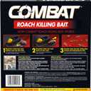 2 x Combat Roach Killing Bait, Roach Bait Station For Large Roaches, Kills The Nest, Child-Resistant, 8 Count,Insects