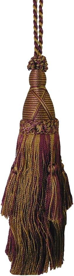3 x 1 Pack Elegant Long Decorative Tassel with Hanging Loop, 15.35in Total Length  Luxury Curtain Tieback, Door Handle Ornament, and Home Dcor Accessory - E96145_C