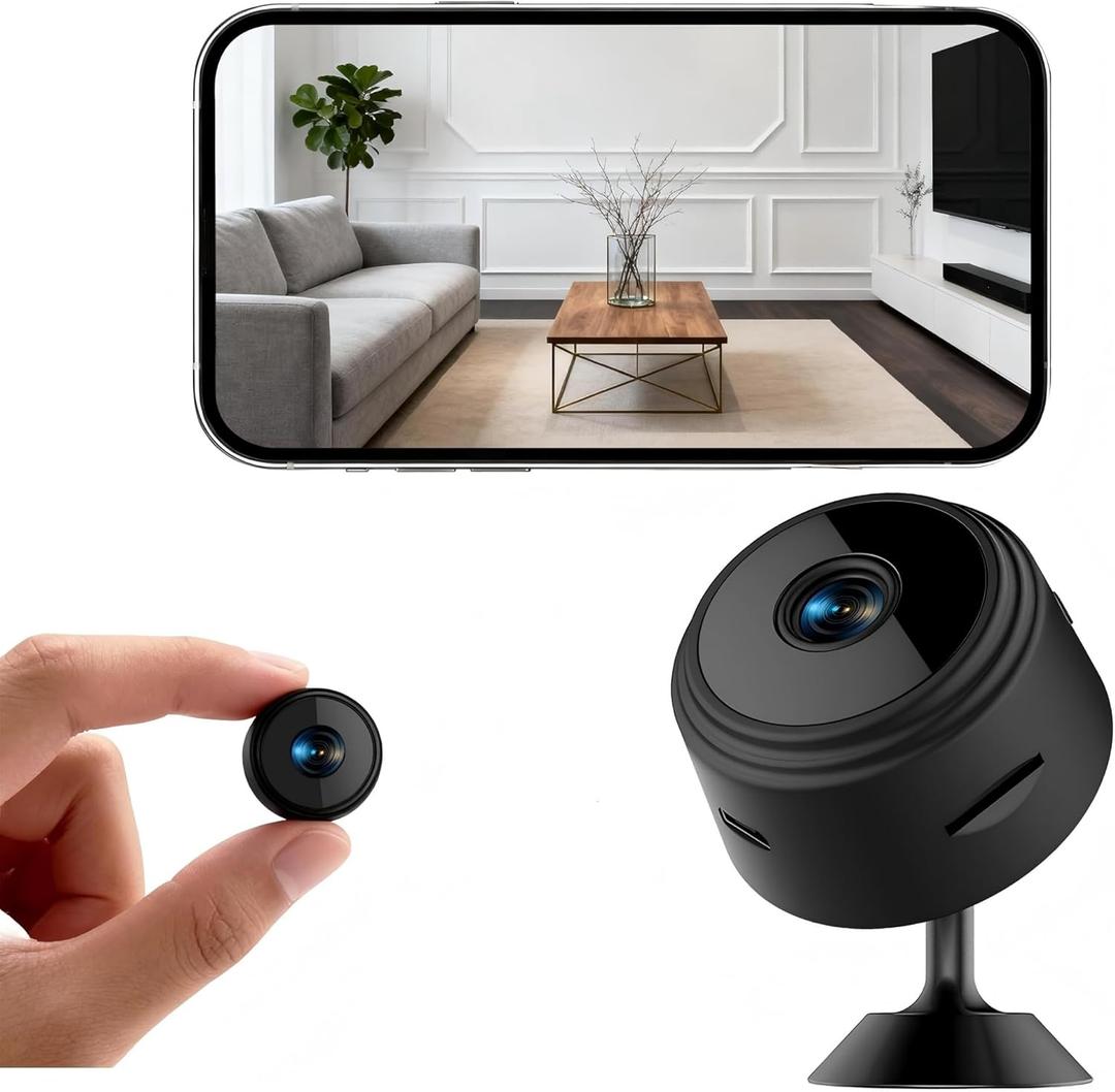 KeuangXpet 1080P Hidden Camera with Night Vision - Indoor Camera Wireless for Home Security, Compatible with Smartphone(2.4Ghz WiFi only)