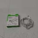 Belkin BoostCharge Braided Lightning Cable - 6.6ft/2M - MFi Certified Apple iPhone Charger USB to Lightning Cable 6ft - iPhone Cable - iPhone Charger Cable - Apple Charger - USB Phone Charger - White