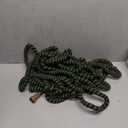 50' Expanding Garden Hose w Brass Ends 3/4" Adjustable Black/Green Kink Free