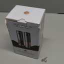 Salt and Pepper Grinder Set- Automatic Battery Pepper Mill Shakers Gifts for Men Dad, Adjustable Coarseness Upgraded Larger Capacity with Led Kitchen Essentials for New Home Housewarming (Stainless Steel)