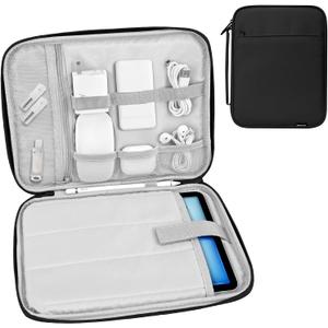 Dadanism 9-11 Inch Tablet Sleeve Padded Carrying Case with Handle, Protective Travel Bag for iPad A16 11" 2025, iPad Air M4/Pro M5 11", iPad 10th Gen 10.9", iPad 10.2", Galaxy Tab A11+ 11", Black