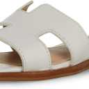 Steve Madden Women's Hadyn Sandal (9.5, White Leather)