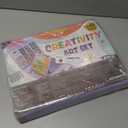 All in One Art Supplies, Art Kit Includes Easel, Origami Paper, Colored Pencils, Crayons, Drawing Book, Coloring Book, Watercolor Pens, Markers and Oil Pastels, Gifts for Girls Boys Teens, Purple