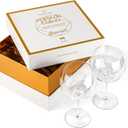 GLASSIQUE CADEAU Large 25 oz Copa de Balon Cocktail Glasses | Set of 2 | Big Crystal Balloon Goblets for Gin and Tonic, Sangria, Aperol Spritz, Limoncello Spritz, Hugo | Elegant Long Stemmed Glassware