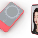 Selfie Monitor Screen for iPhone 7-16 Series, Secure Private Wireless P2P, 4K/1080p Magnetic Back Camera Vlog Monitor with 164FT Range for YouTube TikTok Live Streaming