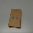 2 x Mens Charm Linen Cotton Bowties - Solid Pretied Bow Ties for Men Wedding Groomsmen (Red)