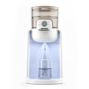 Water Warmer, HEYVALUE Instant Baby Bottle Warmer, Fast Formula Maker Instantly Dispenses with Night Light, 24/7 in 3 Temperatures Control, Detachable Tank Ivory