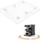 Appliance Sliders for Kitchen Appliances, 360 Rolling Sliding Tray for Coffee Maker, Acrylic Appliance Slider with Wheels for Heavy Kitchen Appliances like Blender, Clear (16"13")