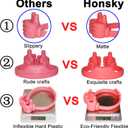 Honsky Cell Phone Stand Holder 2-Pack,Thumbs Up Lazy Phone Stand,Universal Adjustable Flexible Dock for All Phones & Tablets,Cute Stocking Stuffer Gift for Teen Girls,Purple (for 4"-10")