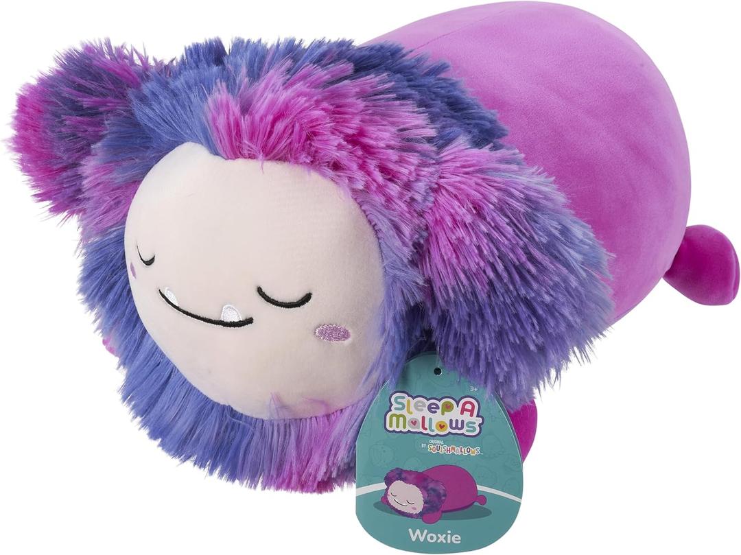 Squishmallows Original 12in Woxie The Magenta Bigfoot Sleepamallows  Official Jazwares Plush (Medium-Sized)